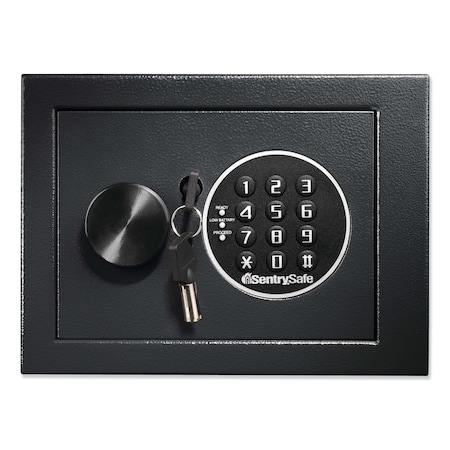 Sentry Safe Security Safe, 0.14 cu ft, 24 lbs lb, Electronic Keypad Lock No Rated X014E